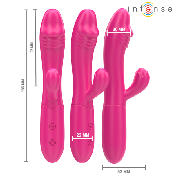 INTENSE - IVY VIBRADOR FLEXÃVEL 10 VIBRAÃÃES COM LÃNGUA ESTIMULANTE ROSA - Image 2