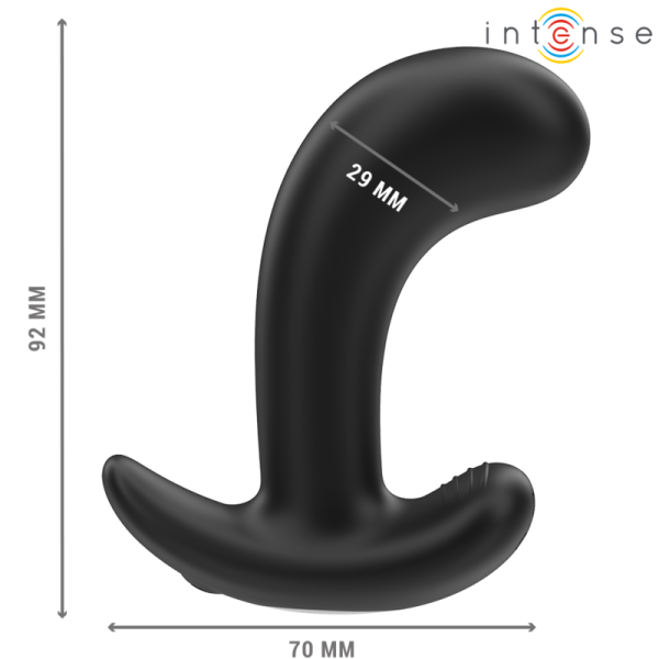 INTENSE - CHANDLER ANAL PLUG 10 VIBRAÃÃES PRETO CONTROLE REMOTO - Image 2