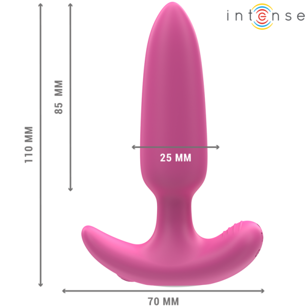 INTENSE - ROSS ANAL PLUG 10 VIBRAÃÃES ROSA CONTROLE REMOTO - Image 2