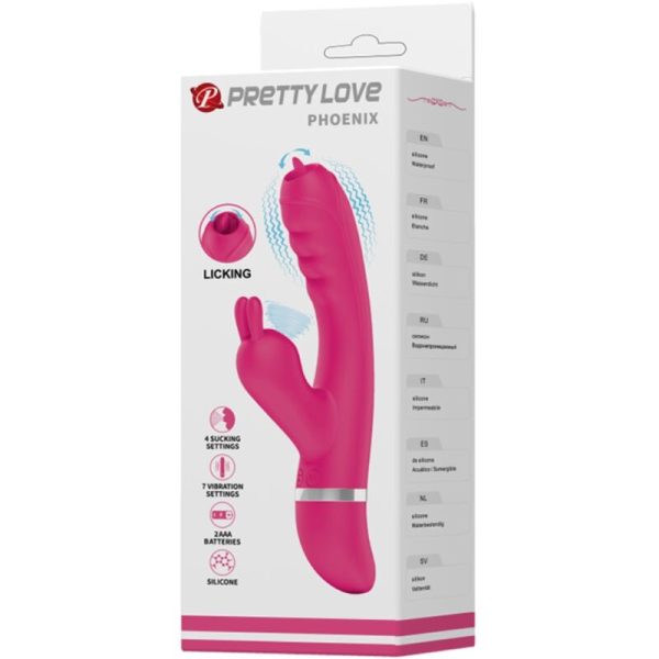 PRETTY LOVE - VIBRADOR COELHO MULTIFUNCIONAL PHOENIX ROSA - Image 6