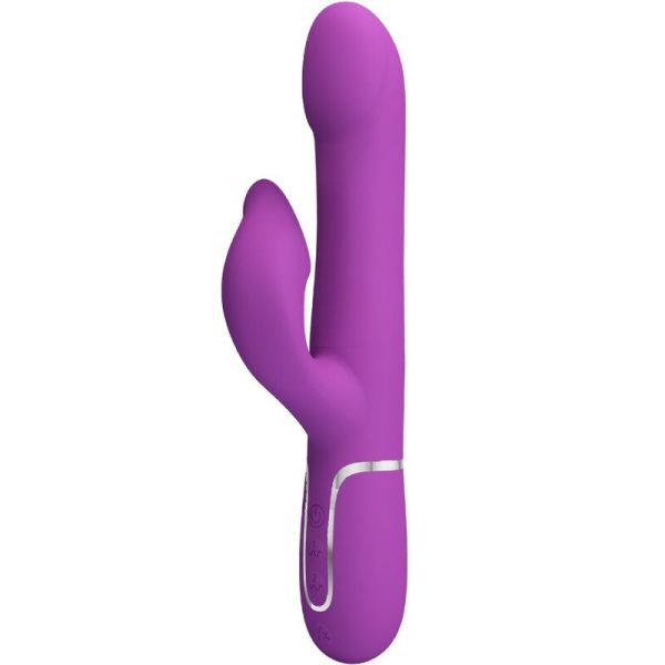 PRETTY LOVE - VIBRADOR E ESTIMULADOR MULTIFUNCIONAL 4 EM 1 ROXO