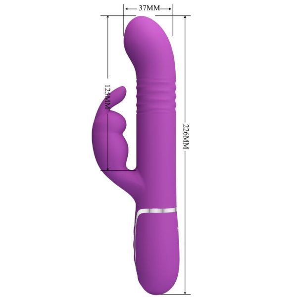 PRETTY LOVE - COALE 4 EM 1 MULTIFUNCIONAL COELHO VIBRADOR ROXO - Image 5