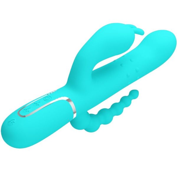 PRETTY LOVE - CAMMY 4 EM 1 MULTIFUNCIONAL TRIPPLE RABBIT VIBRADOR AZUL - Image 3