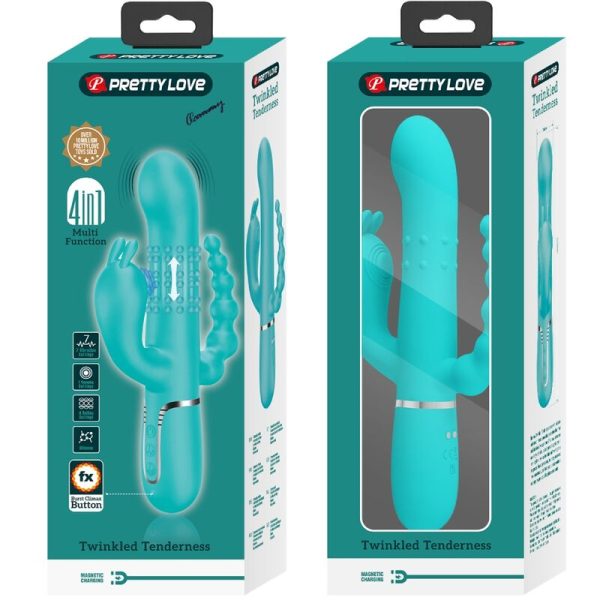 PRETTY LOVE - CAMMY 4 EM 1 MULTIFUNCIONAL TRIPPLE RABBIT VIBRADOR AZUL - Image 9