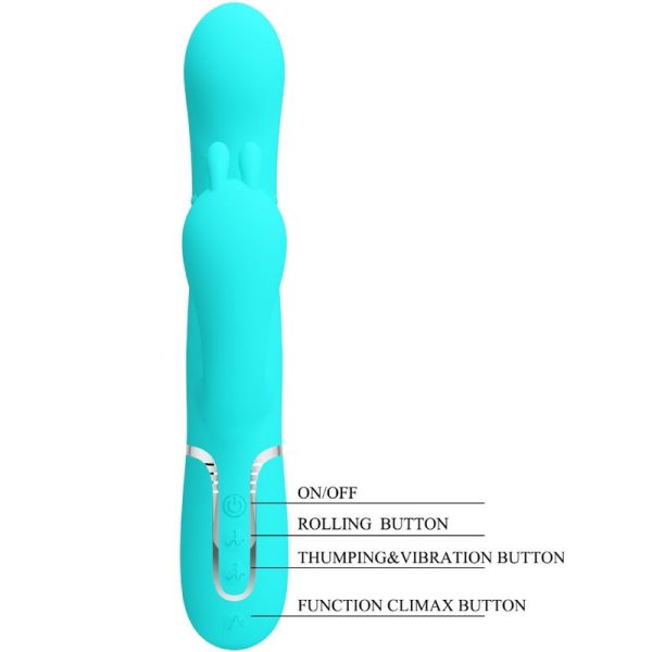 PRETTY LOVE - CAMMY 4 EM 1 MULTIFUNCIONAL TRIPPLE RABBIT VIBRADOR AZUL - Image 7