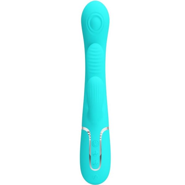 PRETTY LOVE - SHANIA TRIPLE RABBIT MULTIFUNCIONAL VIBRADOR 3 EM 1 AZUL - Image 2