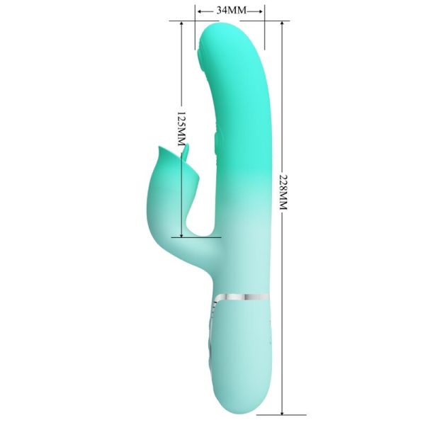 PRETTY LOVE - GIGI MULTIFUNCIONAL COELHO VIBRADOR AQUA VERDE - Image 10