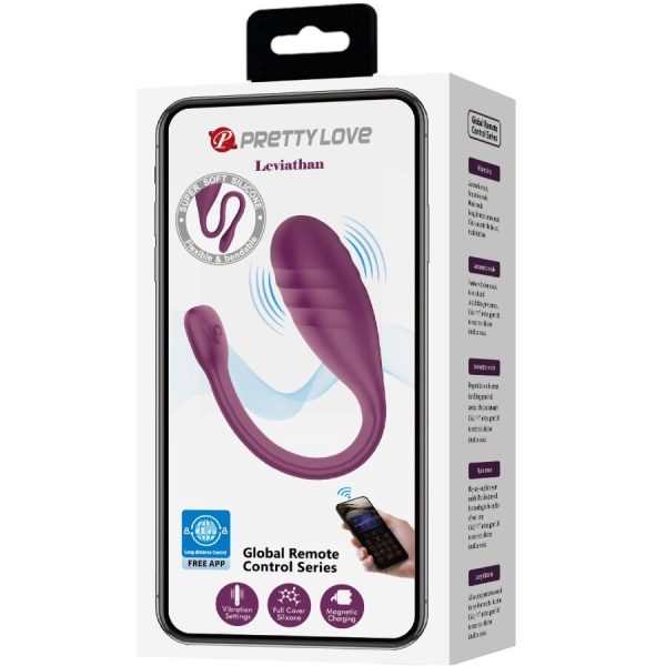 PRETTY LOVE - VIBRADOR CONTROLADO POR APLICATIVO LEVIATHAN ROXO - Image 8