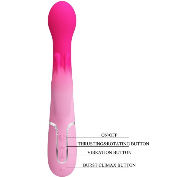 PRETTY LOVE - DEJON 3 EM 1 MULTIFUNCIONAL RABBIT VIBRADOR ROSA - Image 9