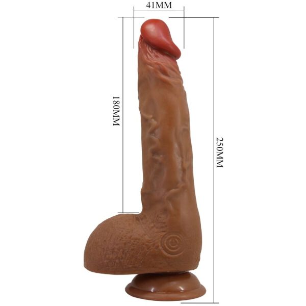 BAILE - BEAUTIFUL WILKS 5 CONFIGURAÃÃES VIBRADOR REALISTA 25 CM MULATO - Image 3