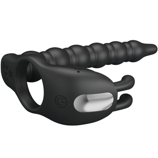 PRETTY LOVE - BLACKNEY ANÉIS PARA PÊNIS COM PLUG VIBRADOR - Image 2
