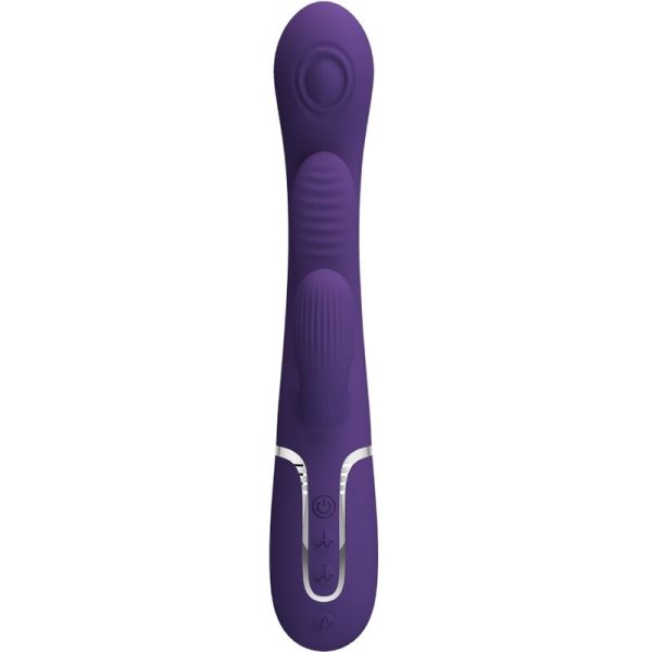PRETTY LOVE - SHANIA TRIPLE RABBIT VIBRADOR MULTIFUNCIONAL ROXO - Image 3