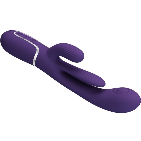 PRETTY LOVE - SHANIA TRIPLE RABBIT VIBRADOR MULTIFUNCIONAL ROXO - Image 7