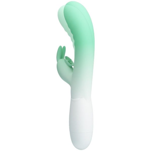 PRETTY LOVE - VIBRADOR CERBERUS RABBIT 30 VIBRAÃÃES VERDE