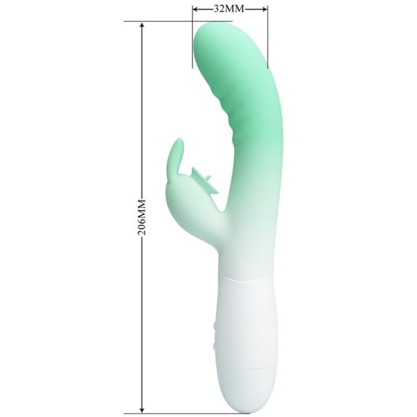 PRETTY LOVE - VIBRADOR CERBERUS RABBIT 30 VIBRAÃÃES VERDE - Image 6