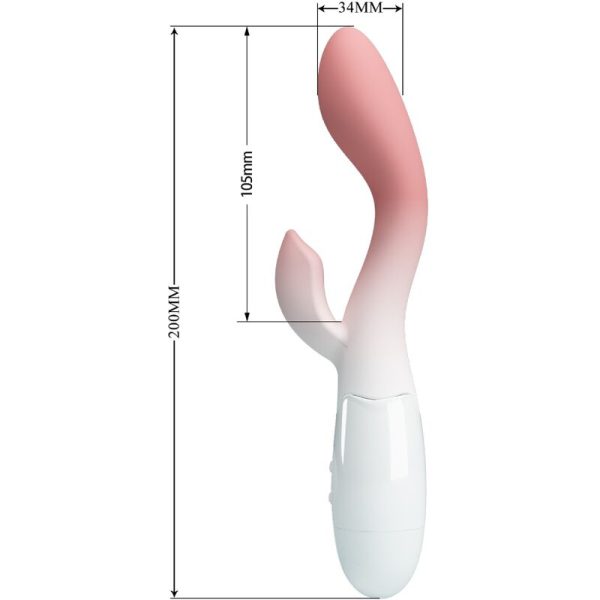 PRETTY LOVE - VIBRADOR BRILHANTE DO PONTO G + ESTIMULADOR DE CLITÃRIS 30 VIBRAÃÃES ROSA - Image 4