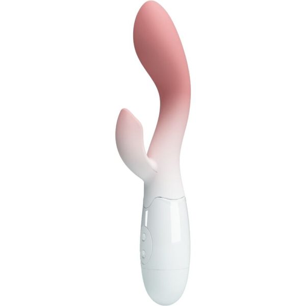 PRETTY LOVE - VIBRADOR BRILHANTE DO PONTO G + ESTIMULADOR DE CLITÃRIS 30 VIBRAÃÃES ROSA