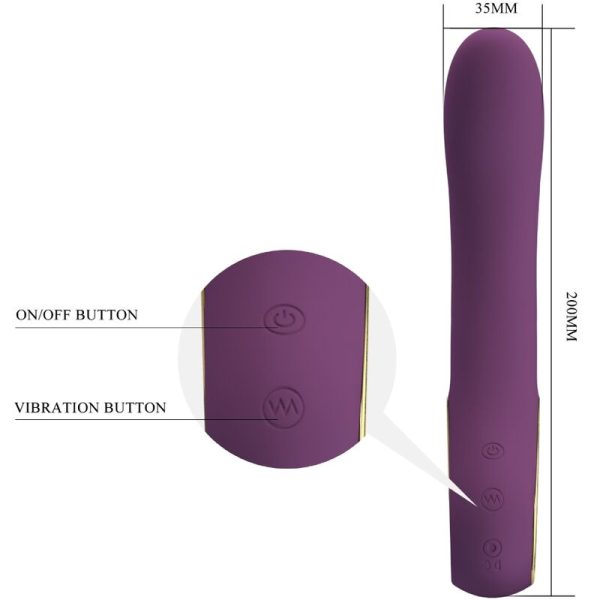 PRETTY LOVE - ETHAN VIBRADOR RECARREGVEL ROXO - Image 4