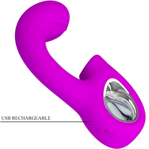 PRETTY LOVE - SIBEL SIBEL VIBRADOR PONTO G + ESTIMULADOR DE CLITÃRIS 10 VIBRAÃÃES ROXO - Image 6