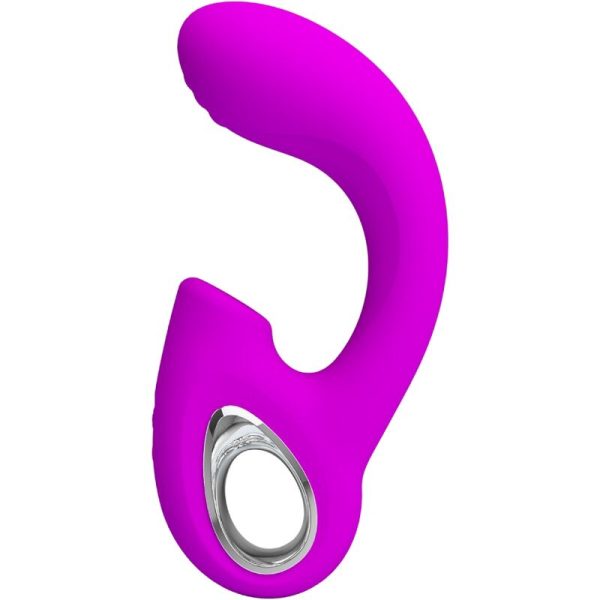 PRETTY LOVE - SIBEL SIBEL VIBRADOR PONTO G + ESTIMULADOR DE CLITÃRIS 10 VIBRAÃÃES ROXO