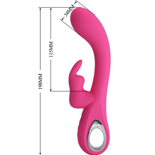 PRETTY LOVE - NOVAK RABBIT VIBRADOR 12 VIBRAÃÃES ROSA - Image 9