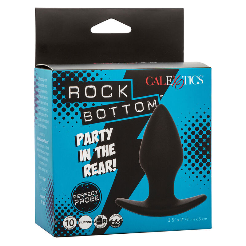 CALEXOTICS - ROCK BOTTOM PLUG ANAL PERFEITO 10 VIBRAÃÃES SILICONE PRETO - Image 10