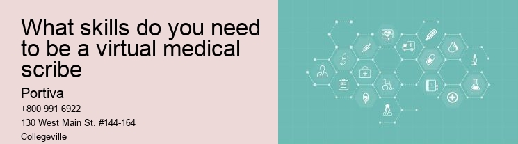 What skills do you need to be a virtual medical scribe