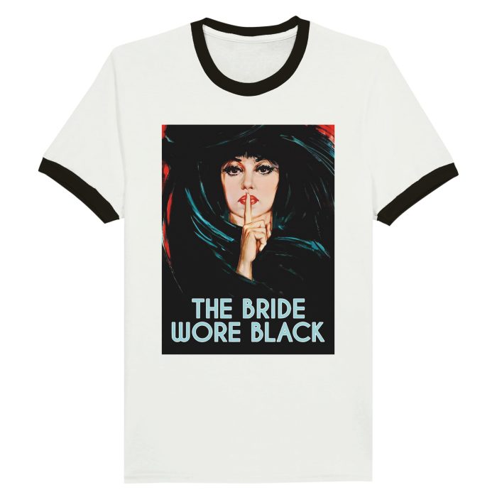 Dark Romance: The Bride Wore Black Movie Poster Unisex Ringer T-shirt
