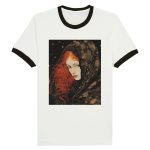 Woman Portrait Gothic Style Unisex Ringer T-shirt