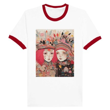 Two Queens Portraits Unisex Ringer T-shirt