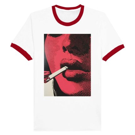 1950s Inspired Graphic Tee: Vintage Fashion Statement Unisex Ringer T-shirt