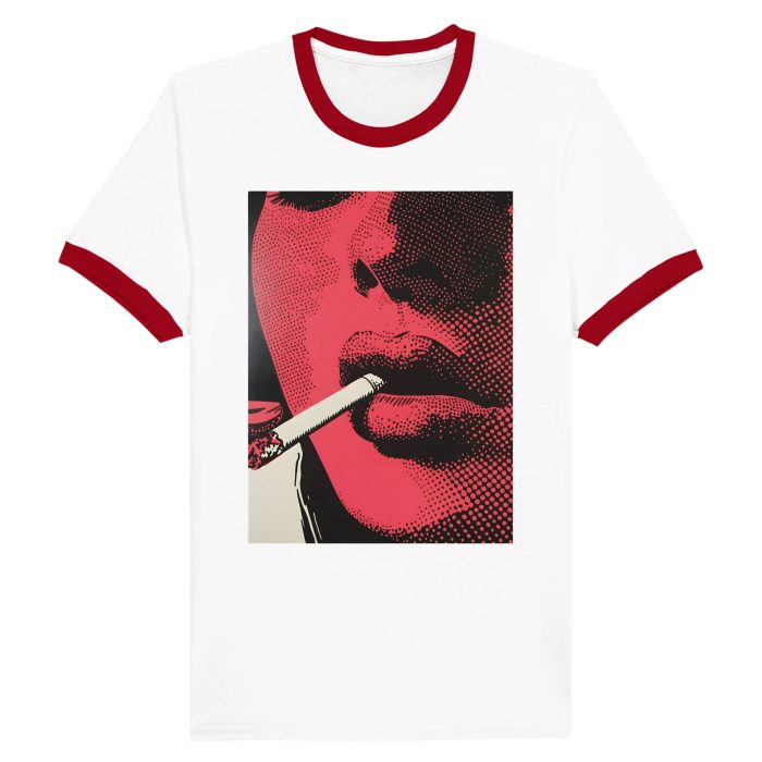 1950s Inspired Graphic Tee: Vintage Fashion Statement Unisex Ringer T-shirt