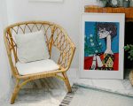 Portrait of Jacqueline Roque by Picasso - Stylized Profile Portrait Poster Wall Art