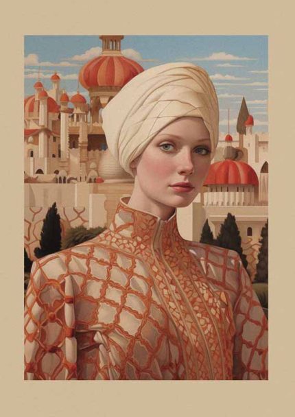 Portrait Woman Aesthetic Printed Wall Art