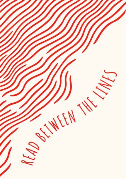 Read Between the Lines: Graphic Quote Print