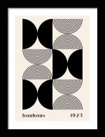 Bauhaus Exhibition Wooden Framed Poster Wall Art