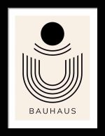 Bauhaus Exhibition Wooden Framed Poster Wall Art