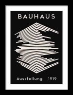 Bauhaus Exhibition Wooden Framed Poster Wall Art