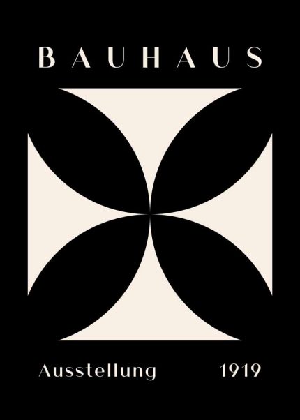 Bauhaus Exhibition Wall Art Poster Aluminum Print