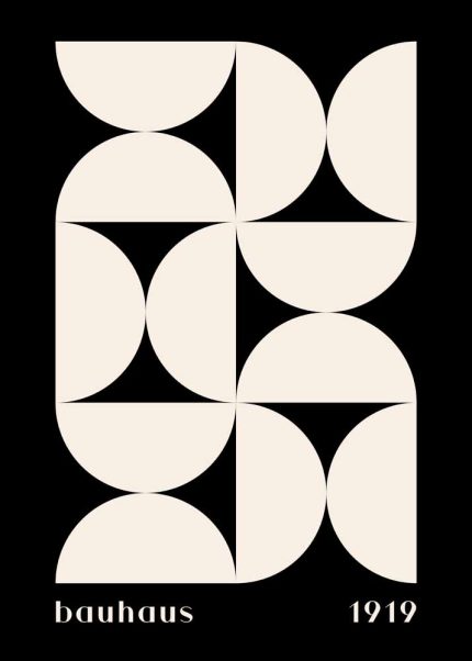 Bauhaus Exhibition Wall Art Poster Aluminum Print