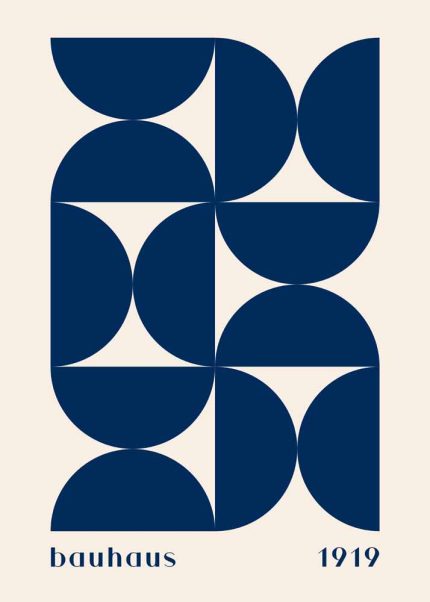 Bauhaus Exhibition Wall Art Poster Aluminum Print