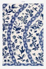 Chinese Botanical Floral Print Wall Art Poster