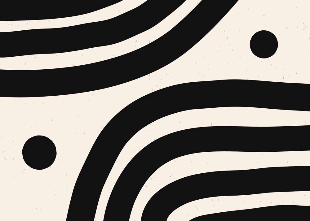 Boho Abstract Print Wall Art Poster