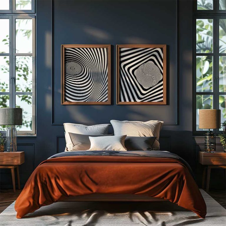 Boho Abstract Print Wall Art Poster