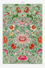 Chinese Botanical Floral Print Wall Art Poster
