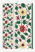 Chinese Botanical Floral Print Wall Art Poster