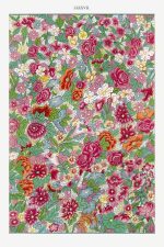 Chinese Botanical Floral Print Wall Art Poster