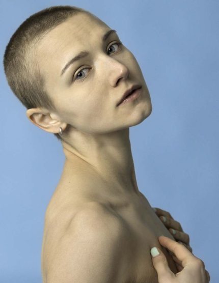Captivating Blue-Eyed Serene Gaze Portrait Commercial Use Digital Downloadable Image