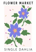 Flower Market Botanical Flower Print Wall Art Poster