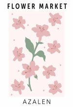Flower Market Botanical Flower Print Wall Art Poster